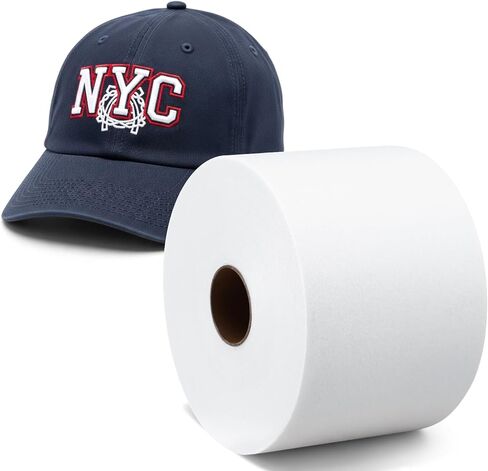 Tegeme Tear Away Embroidery Stabilizer Backing for Caps and Hats 4'' x 50 yd Roll Heavy Weight 3 oz for Machine Embroidery and Hand Sewing in Saudi Arabia