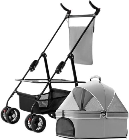 Pet Strollers Pet Stroller for Outings, Small Pull Cart, Puppy Stroller, Dog Walking Cart, Small, Lightweight, Foldable Cat Pet Stroller Medium(G,A) in Saudi Arabia