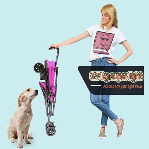 Pet Strollers Pet Stroller Four-Wheel Stroller Outdoor Travel Pet Stroller Folding Pet Stroller Lightweight Pet Stroller Pet Stroller Medium(Green) in Saudi Arabia