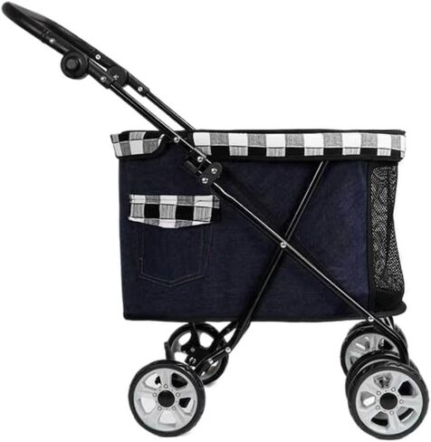 Pet Strollers Multifunctional Pet Stroller Cross-Border Cat Small Portable Stroller Pet Cart Teddy Dog Lightweight Stroller Pet Stroller Medium(C) in Saudi Arabia
