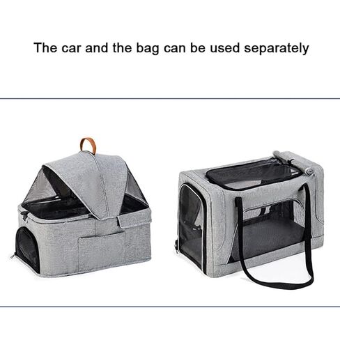Pet Strollers Pet Stroller Four-Wheel Double-Layer pet Stroller Outdoor Travel pet Stroller Lightweight pet Stroller Pet Stroller Medium(Green) in Saudi Arabia