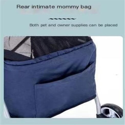 Pet Strollers Lightweight Foldable Stroller for Dogs and Cats, Small Dog and Cat Outdoor Stroller, Four-Wheel Stroller Pet Stroller Medium(Black) in Saudi Arabia