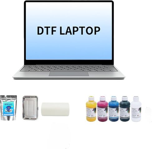 التثبيت المسبق لطابعة A4 DTF والكمبيوتر المحمول للمبتدئين، آلة طباعة نقل A4 L805 DTF لملابس القمصان التي تصنعها بنفسك مع دوران الحبر الأبيض والتنظيف التلقائي in Kuwait