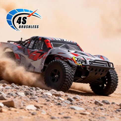 إطارات وعجلات GoHobby مقاس 4.72 بوصة 120 مم RC ذات دورة قصيرة 12 مم سداسية لـ 1/10 Traxxas Slash 2WD Slash 4x4 Losi SCT Redcat Blackout SC، مجموعة من 4 (النوع 2) in Kuwait