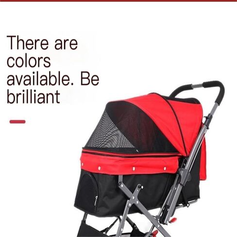 Pet Strollers Lightweight Multifunctional Pet Stroller, Reversible Cat and Dog Stroller, Foldable Cat Travel Stroller Pet Stroller Medium(Blue) in Saudi Arabia