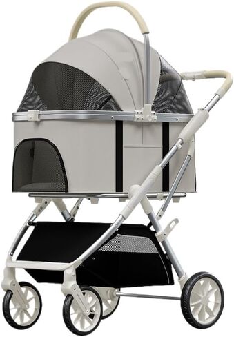 Pet Strollers Luxury Pet Stroller Portable Detachable Folding Medium and Large Multiple Pet Stroller Outdoor Pet Stroller Pet Stroller Medium(G) in Saudi Arabia