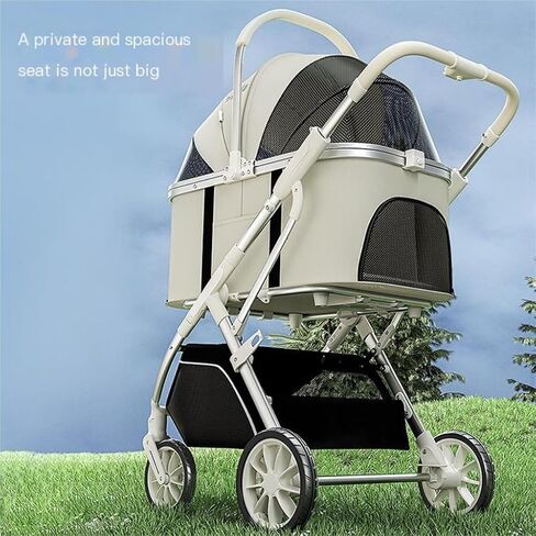 Pet Strollers Luxury Pet Stroller Portable Detachable Folding Medium and Large Multiple Pet Stroller Outdoor Pet Stroller Pet Stroller Medium(G) in Saudi Arabia