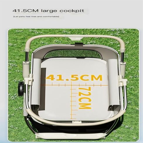 Pet Strollers Luxury Pet Stroller Portable Detachable Folding Medium and Large Multiple Pet Stroller Outdoor Pet Stroller Pet Stroller Medium(G) in Saudi Arabia