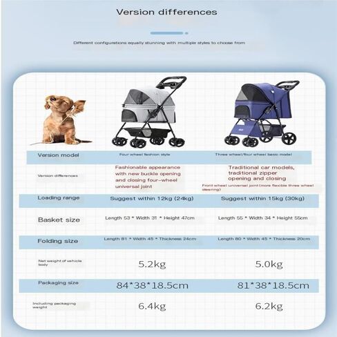Pet Strollers Pet Stroller for Outings, Small Pull Cart, Puppy Stroller, Dog Walking Cart, Small, Lightweight, Foldable Cat Pet Stroller Medium(Pink) in Saudi Arabia