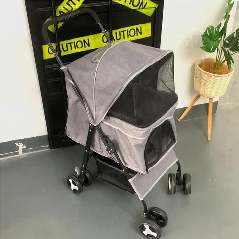 Pet Strollers Multi-Function Pet Stroller Multi-Purpose Pet Stroller Convenient and Convenient Multi-Purpose Pet Stroller Pet Stroller Medium(Black) in Saudi Arabia