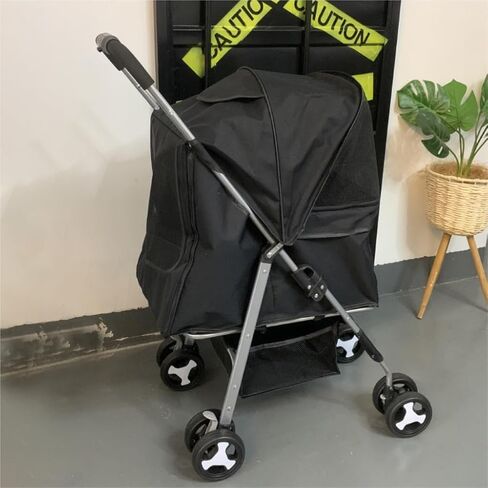 Pet Strollers Multi-Function Pet Stroller Multi-Purpose Pet Stroller Convenient and Convenient Multi-Purpose Pet Stroller Pet Stroller Medium(Black) in Saudi Arabia