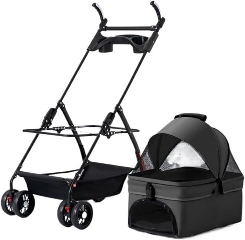 Pet Strollers Pet Stroller for Outings, Small Pull Cart, Puppy Stroller, Dog Walking Cart, Small, Lightweight, Foldable Cat Pet Stroller Medium(G,D) in Saudi Arabia