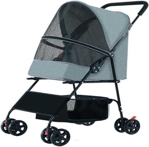 Pet Strollers Pet Stroller for Outings, Small Pull Cart, Puppy Stroller, Dog Walking Cart, Small, Lightweight, Foldable Cat Pet Stroller Medium(G) in Saudi Arabia