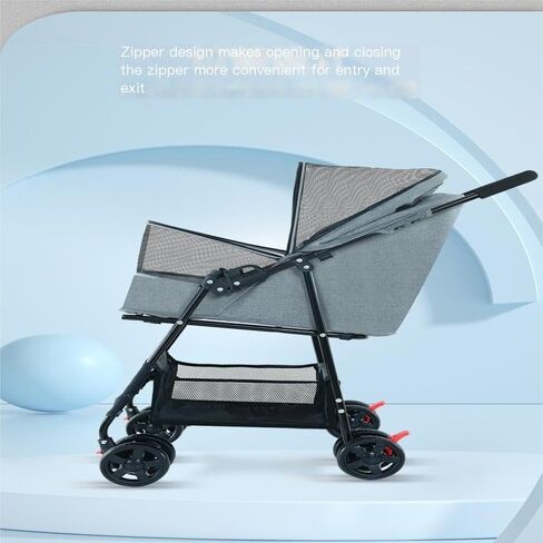 Pet Strollers Pet Stroller for Outings, Small Pull Cart, Puppy Stroller, Dog Walking Cart, Small, Lightweight, Foldable Cat Pet Stroller Medium(G) in Saudi Arabia