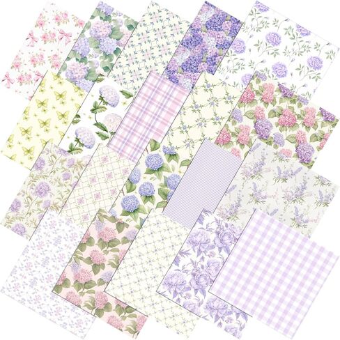 Tudomro 100 Pcs Pink Floral Fabric Squares Bundles 10 x 10 Inch Cotton Rose Quilting Fabric Pink Spring Flower Fat Quarters Printed Cloth Quilt Patchwork Material for Sewing DIY Crafts Supplies in Saudi Arabia