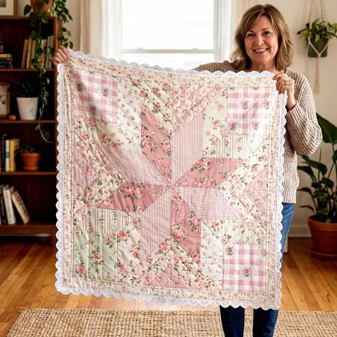 Tudomro 100 Pcs Pink Floral Fabric Squares Bundles 10 x 10 Inch Cotton Rose Quilting Fabric Pink Spring Flower Fat Quarters Printed Cloth Quilt Patchwork Material for Sewing DIY Crafts Supplies in Saudi Arabia