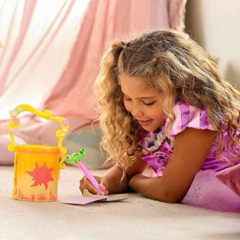 Disney Store Official Tangled Light-Up Lantern & Stationery Set - Includes Cute Notebook & Pen- Featuring Rapunzel, Flynn, & Pascal - Diary Fit for a Princess - Journal Notebook - Toys for Kids in Saudi Arabia