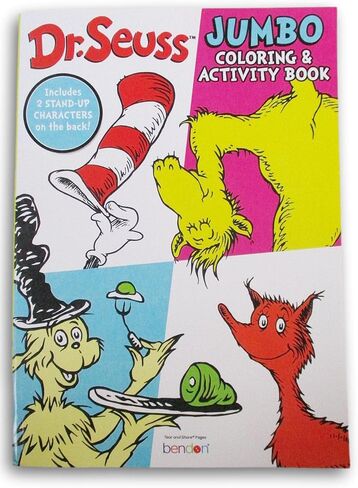 Dr. Seuss Coloring Activity Book - Cat in The Hat, Green Eggs and Ham, and More - 80 Pages in Saudi Arabia