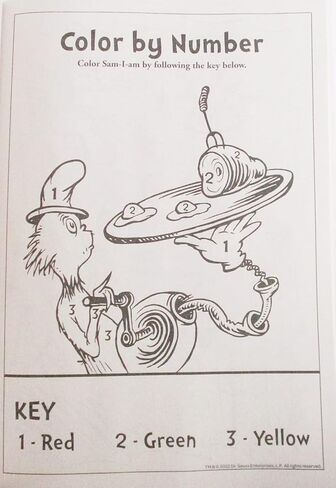Dr. Seuss Coloring Activity Book - Cat in The Hat, Green Eggs and Ham, and More - 80 Pages in Saudi Arabia