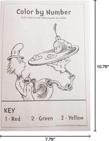 Dr. Seuss Coloring Activity Book - Cat in The Hat, Green Eggs and Ham, and More - 80 Pages in Saudi Arabia