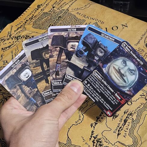 Magic The Gathering [Fallout New Vegas: Securitron Construct Set + Mr. House Proxy] فيكتور | نعم الرجل | الشرطة | عسكري | فيغاس المجال in Saudi Arabia