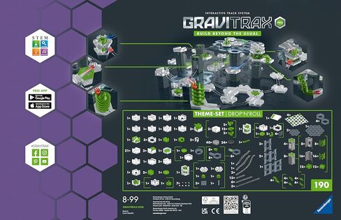 Ravensburger GraviTrax PRO Starter-Set Drop'n'Roll. Interactive Marble Run System, Construction Toy for Children from 8 Years. Can be Combined with All Product Lines in Saudi Arabia