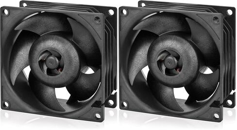 ARCTIC S8038-7K - Fan, 80x80x38 mm, 500-7000 RPM, PWM Regulated, 4-pin Connector, 12 V DC, Black in Saudi Arabia