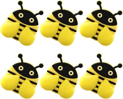 6 Pcs Knitting Needle Stoppers Cute Little Bee Needle Point Protection Needle Stoppers Knitting Accessories from US 1.5 (2.5mm) to US 15 (10mm)… in Saudi Arabia