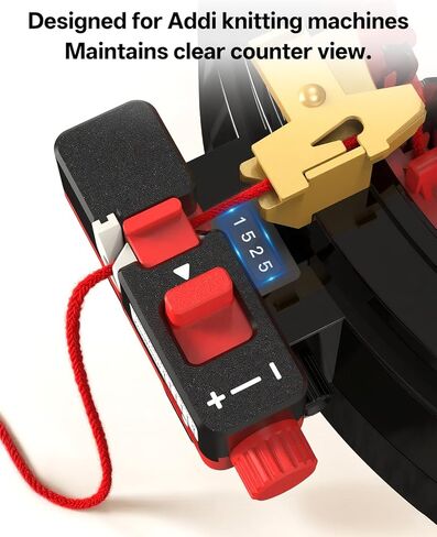 شداد آلة الحياكة الدائرية من ZestWrench لإبر Addi 46 و22، لفافة غزل مقاومة للسقوط بزاوية 360 درجة، إصدار بلمسة واحدة للتغذية بدون مجهود، يناسب آلات الحياكة الكهربائية واليدوية، تصميم مريح in Kuwait