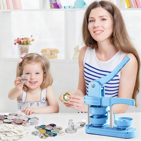 Button Maker Machine Kit 58mm(2.25in) – DIY Pin Badge Press with 100 Buttons, Custom Pin Maker for Crafts, Parties & Gifts in Saudi Arabia