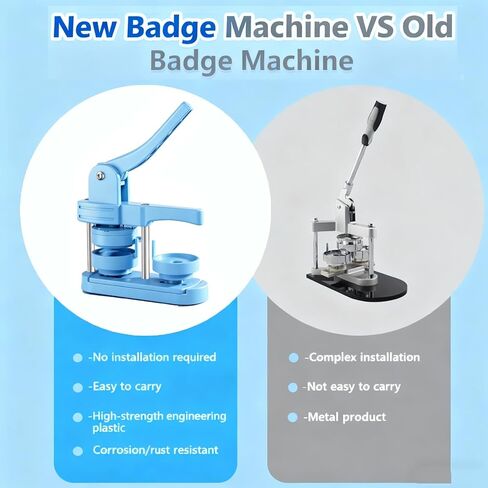 Button Maker Machine Kit 58mm(2.25in) – DIY Pin Badge Press with 100 Buttons, Custom Pin Maker for Crafts, Parties & Gifts in Saudi Arabia
