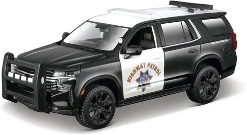 Maisto 1:24 Design Authority 2021 Chevrolet Tahoe, Black & White CHP in Saudi Arabia