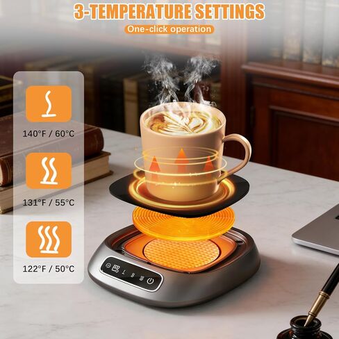 Coffee Mug Warmer,USB Cup Warmer for Desk,Smart Electric Coffee Heating Plate,Three Adjustable Electric Drink Cup Heater for Kitchen, Travel in Saudi Arabia