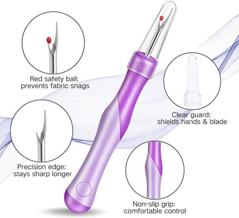 ZJO Seam Ripper and Thread Cutter Kit 2 Seam Rippers and 1 Thread Snips for Sewing, Quilting, and Embroidery Projects in Kuwait