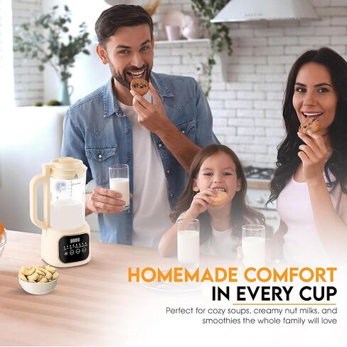 Nut Milk Maker Machine, 54oz, 11-in-1, 7 Extra Accessories, Oat & Soy Milk Maker with 20 Blades, Soybean Milk Maker, Almond Milk Maker, Soymilk Machine Maker, Nutmilk Maker Machine in Saudi Arabia