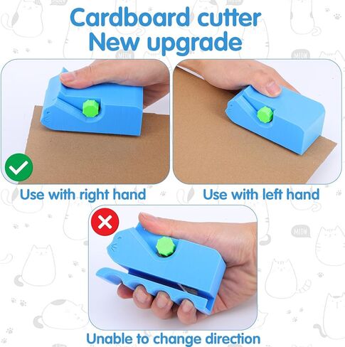 أداة خدش القطط DIY أداة قطع الورق المقوى لخدش القطط مع 11 قطعة شفرة قاطعة صندوق مطبوعة ثلاثية الأبعاد لصنع سرير لوح خدش القطط in Kuwait