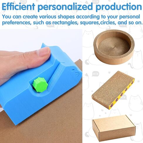 أداة خدش القطط DIY أداة قطع الورق المقوى لخدش القطط مع 11 قطعة شفرة قاطعة صندوق مطبوعة ثلاثية الأبعاد لصنع سرير لوح خدش القطط in Kuwait