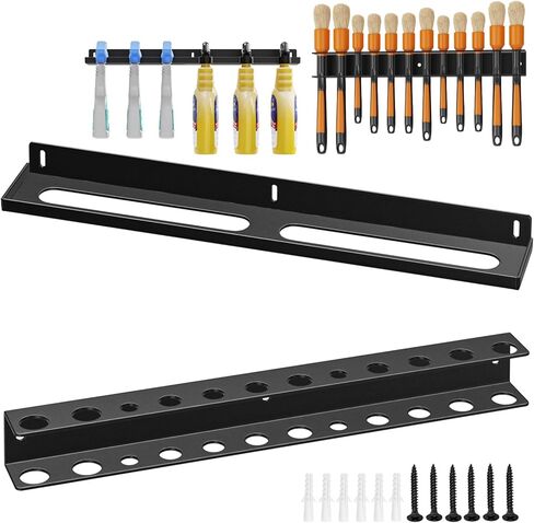 Detail Brush Holder Spray Bottle Rack, Car Detailing Brush Holder, Wall Mount Detail Brush Rack for Garage Workshop Hole in Kuwait