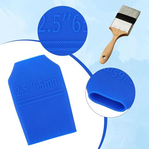 قطعتان من غطاء فرشاة الطلاء، غطاء حماية لفرشاة الطلاء من السيليكون العالمي لحماية الشعيرات in Kuwait