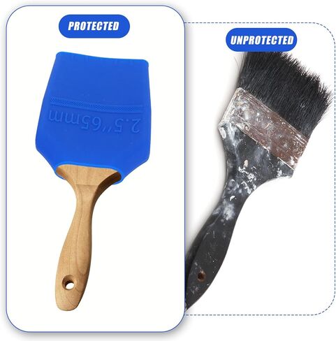 قطعتان من غطاء فرشاة الطلاء، غطاء حماية لفرشاة الطلاء من السيليكون العالمي لحماية الشعيرات in Kuwait
