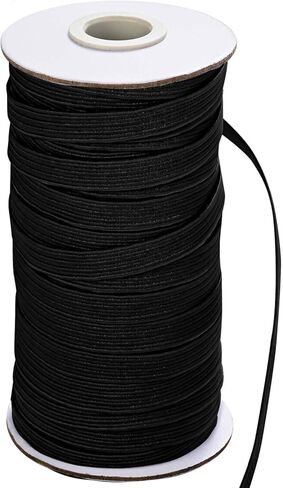 XKDOUS Elastic Band for Sewing, 1/4 Inch 40 Yards White Knit Elastic Bands High Elastic Cord for Sewing Waistband and Pants Waist in Kuwait