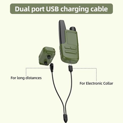 استبدال شاحن طوق الصدمات للكلاب لطوق تدريب Jugbow/Delupet/Yawpet، 2 في 1 USB C وكابل شحن مغناطيسي لطوق الكلب وجهاز التحكم عن بعد in Kuwait