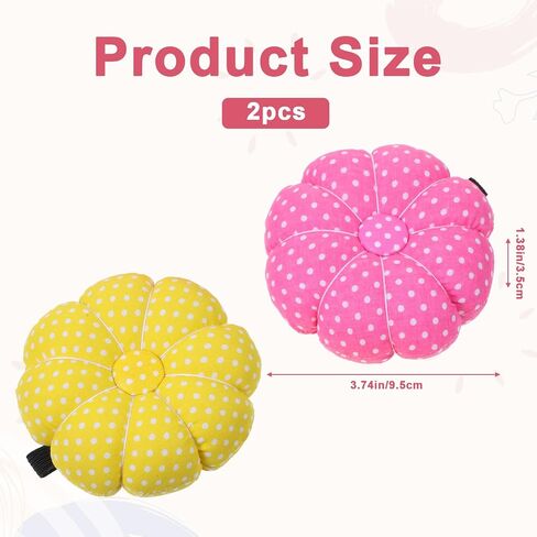 2PCS Sewing Pincushion with Elastic Strap, Wrist Strap Pin Cushions, Wearable Needle Pincushions for Sewing, Quilting DIY Handcraft, and Home in Saudi Arabia