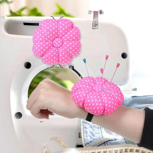 2PCS Sewing Pincushion with Elastic Strap, Wrist Strap Pin Cushions, Wearable Needle Pincushions for Sewing, Quilting DIY Handcraft, and Home in Saudi Arabia