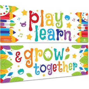 Sproutbrite Classroom Banner Decorations - Motivational & Inspirational Growth Mindset for Teachers and Students in Kuwait