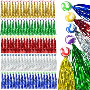60 Pcs Comet Balls Rubber Bouncy Balls Bulk with Colorful Streamers for Birthday Party Favors Pinata Goodie Bag Stuffers parade throws,Assorted Colors in Kuwait