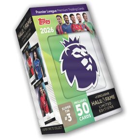 Topps Premier League 2026 - Debut Edition - Hall of Fame Super Tin #3. Contains 50 cards plus 3 Hall of Fame LE cards. in Saudi Arabia