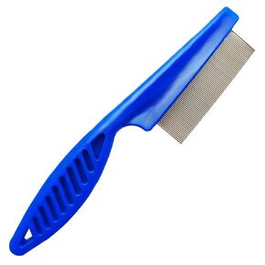 Comb for Cats Dogs, Small Animal Combs, Self-Cleaning Pet Grooming Brushes, Stainless Steel Teeth for Shedding (Blue) in Kuwait
