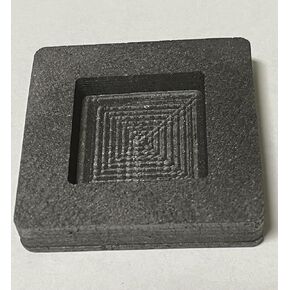 2 oz Square Graphite Silver (AG) Ingot Mold for Silver Casting in Kuwait