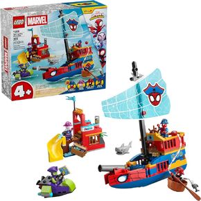 LEGO Marvel Spidey and His Amazing Friends Team Spidey Pirate Ship Building Toy for Kids - Super Hero Pretend Play Set for Preschool Boys & Girls, Ages 4+ - Gift Idea for Birthdays - 11208 in Saudi Arabia